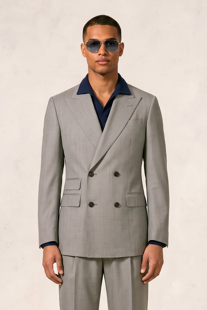 Gray 30% Merino Wool Suits
