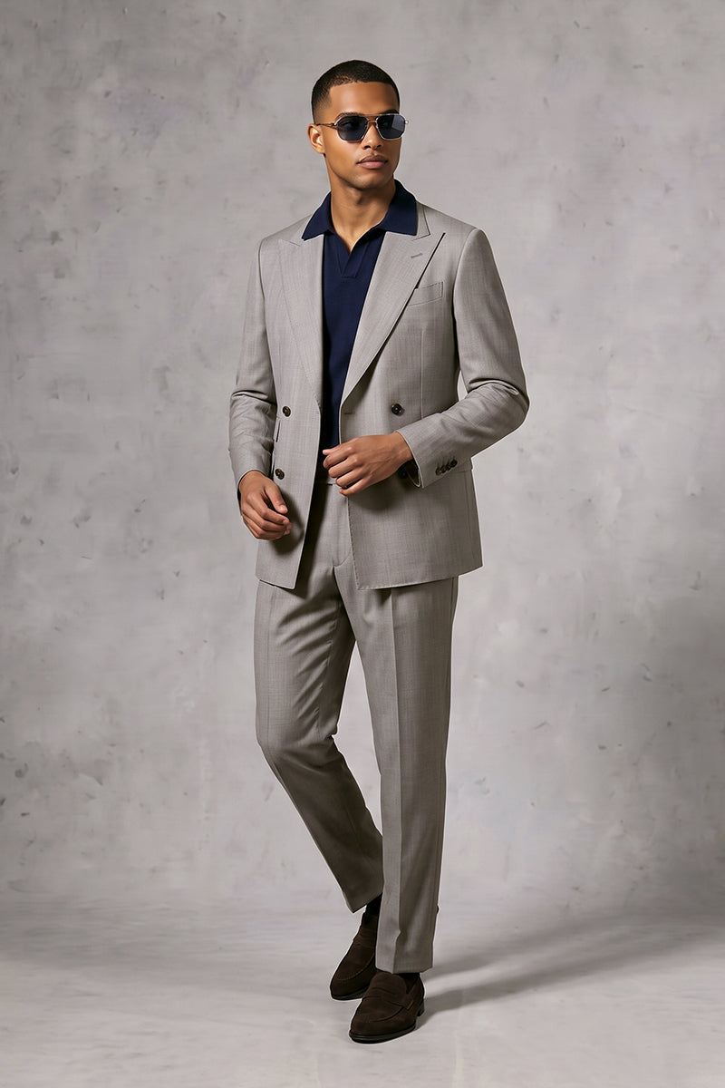 Gray 30% Merino Wool Suits