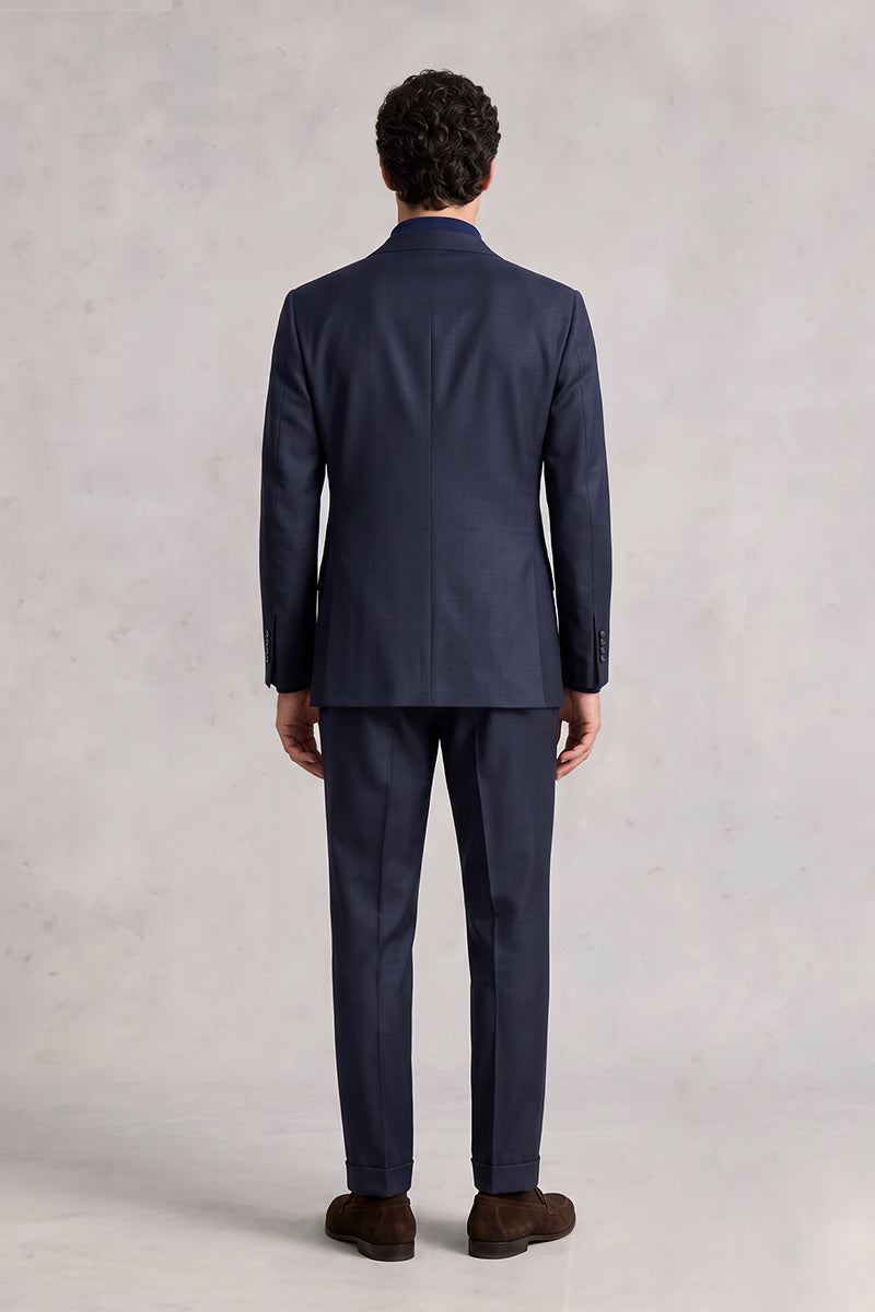 Navy Blue 55% Merino Wool Blazers