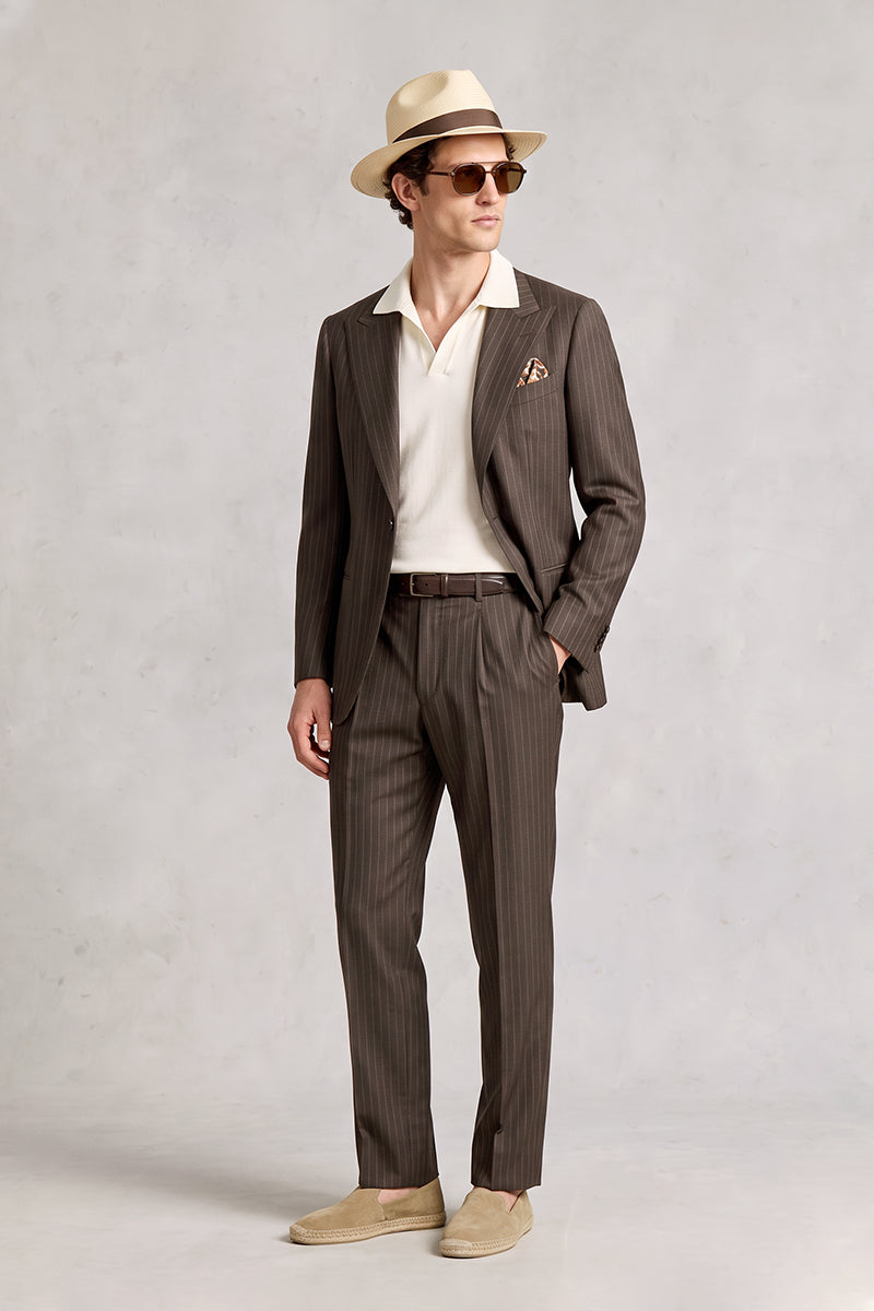 Brown 50% Merino Wool Suits