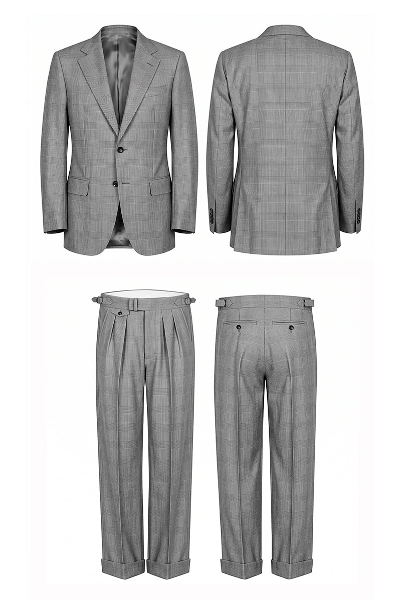 Gray 50% Merino Wool Suits