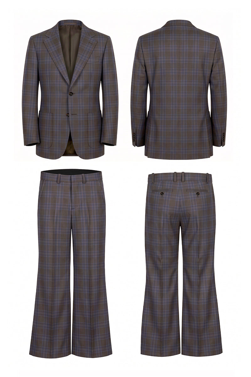 Brown 50% Merino Wool Suits