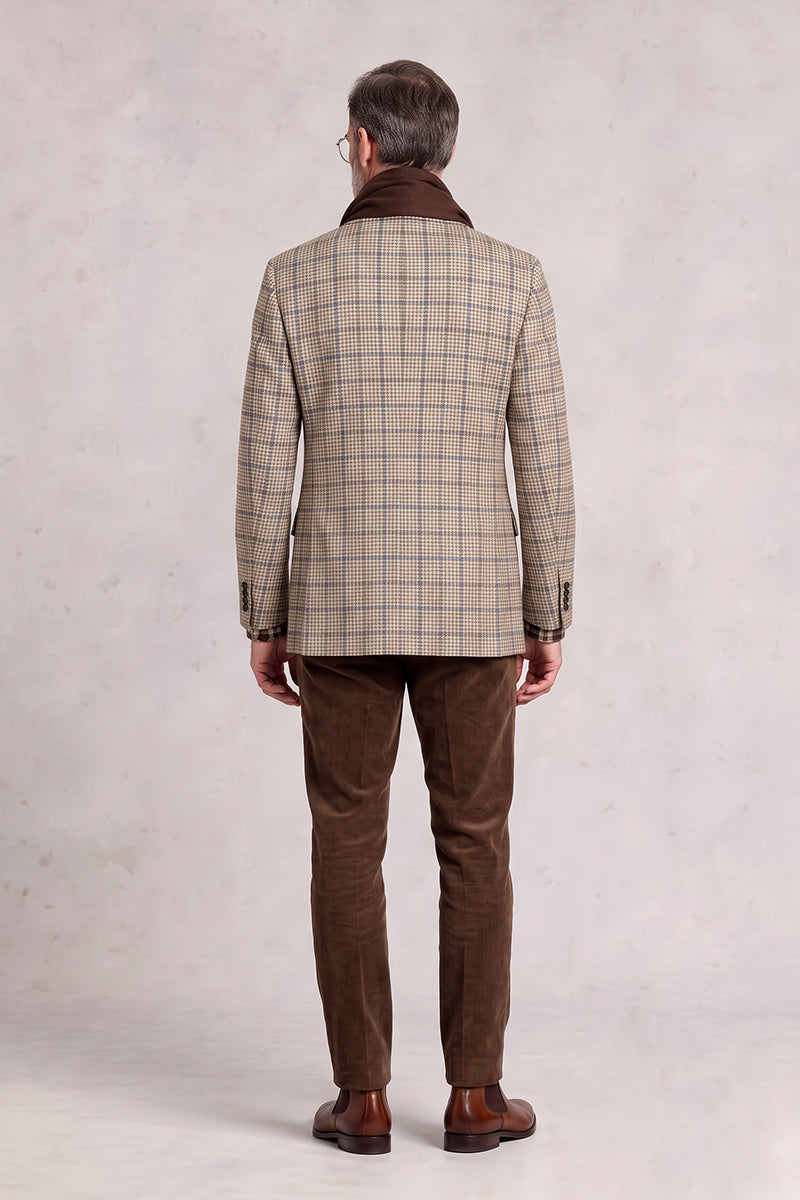 Beige 60% Merino Wool Blazers