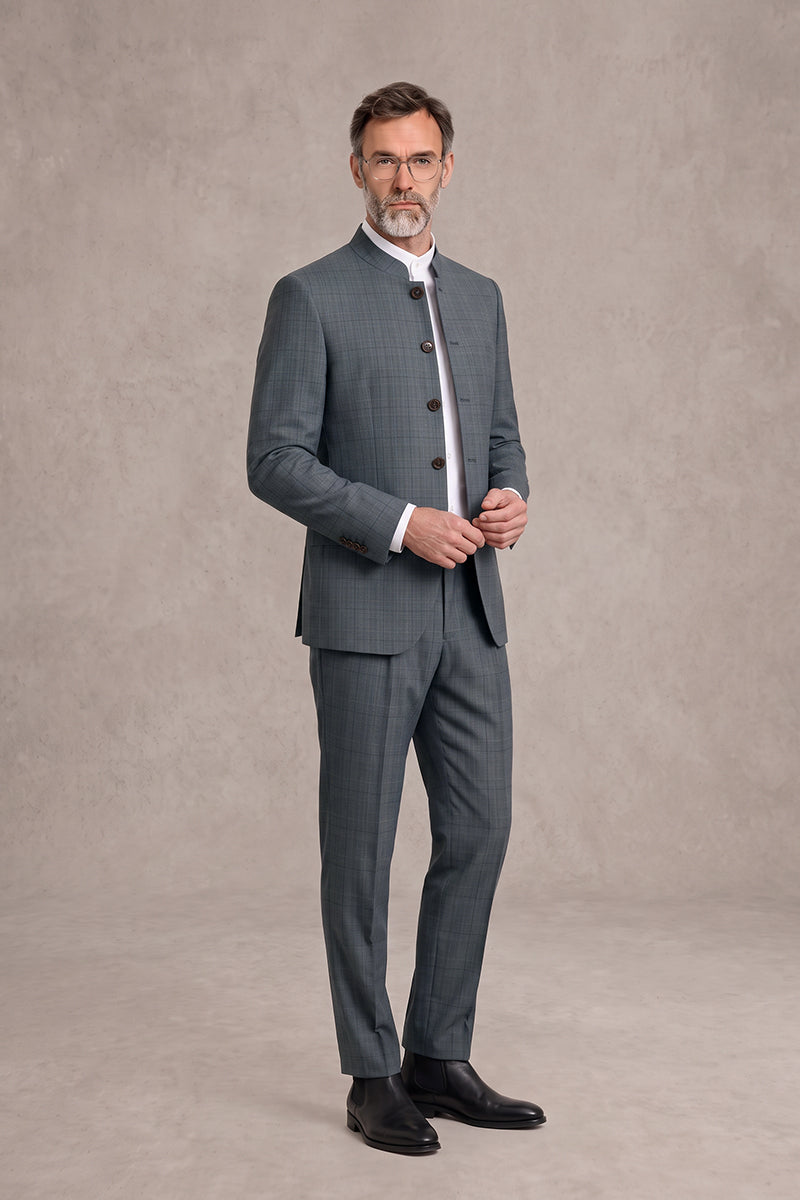 Gray 50% Merino Wool Suits