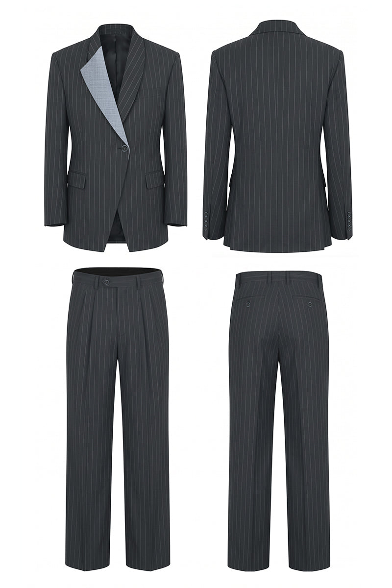 Black 30% Merino Wool Suits