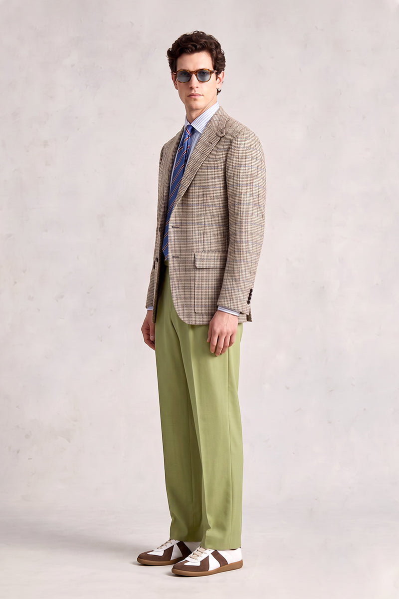 Beige 60% Merino Wool Suits