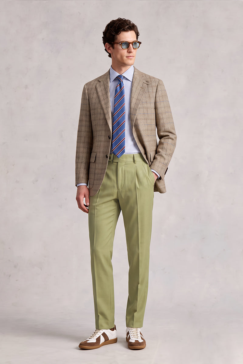 Beige 60% Merino Wool Suits