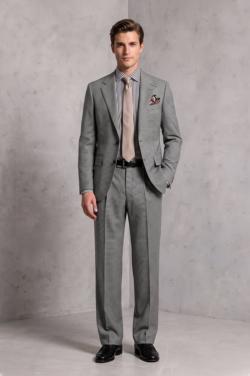 Gray 100% Merino Wool Suits