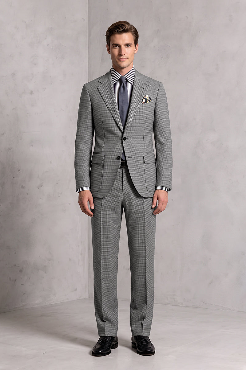 Gray 100% Merino Wool Suits
