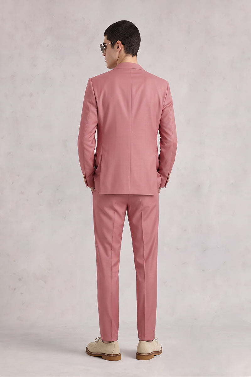 Deep Pink 100% Merino Wool Suits