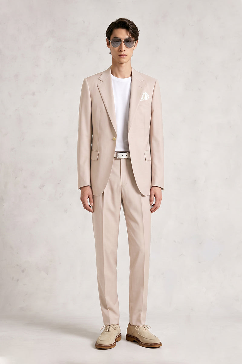 Pink 100% Merino Wool Suits