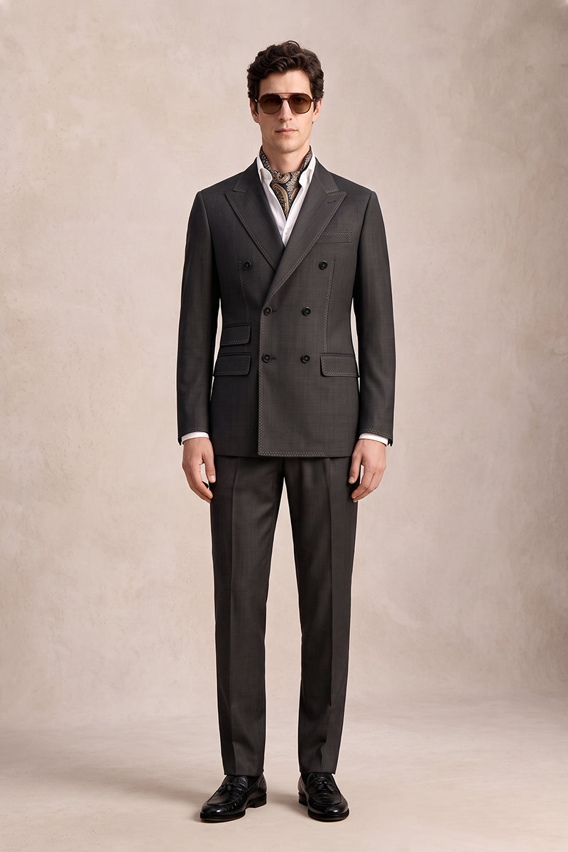 Brown 100% Merino Wool Suits