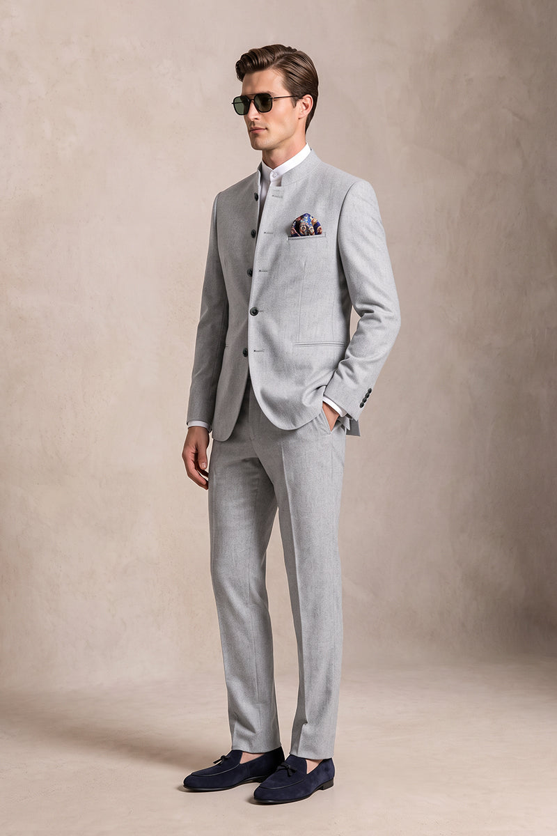 Light Gray 70% Merino Wool Suits