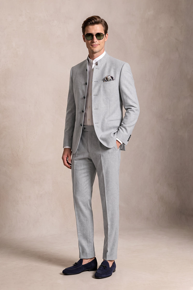 Light Gray 70% Merino Wool Suits