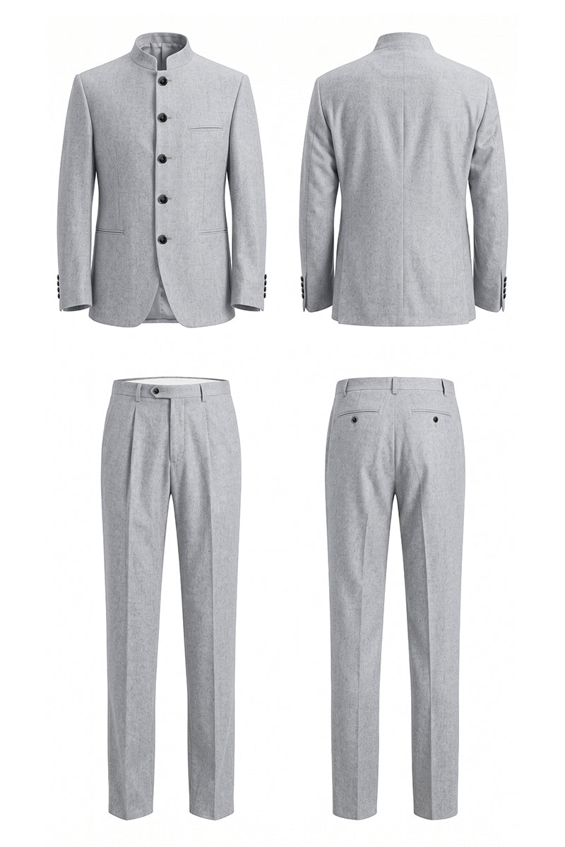 Light Gray 70% Merino Wool Suits