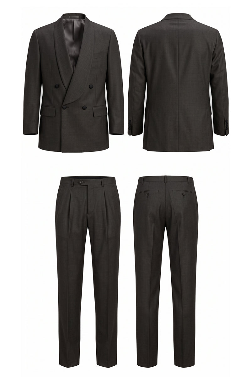 Brown 100% Merino Wool Suits