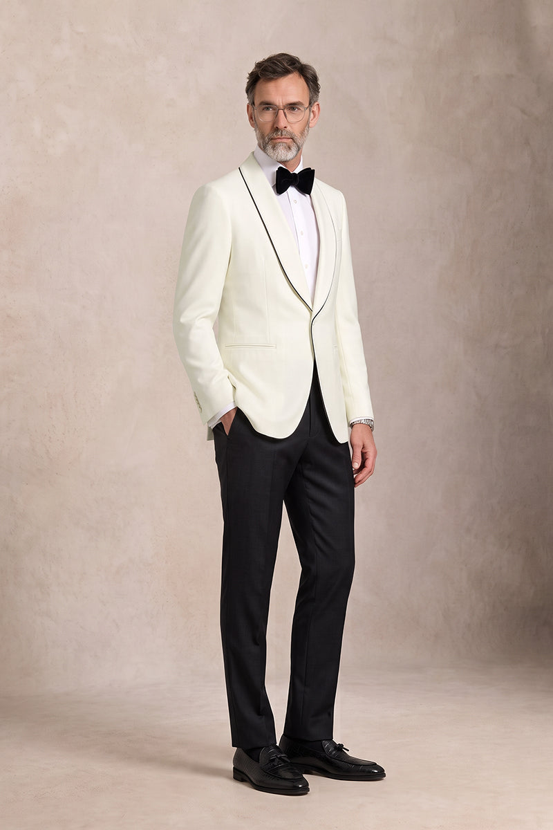 White 50% Merino Wool Suits