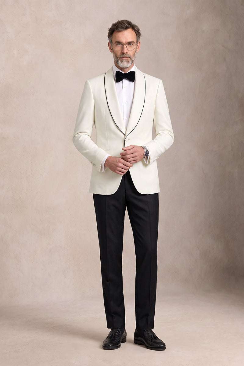 White 50% Merino Wool Suits