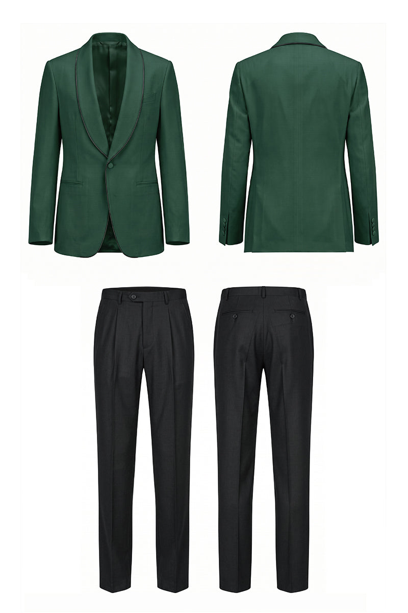 Forest Green 50% Merino Wool Suits