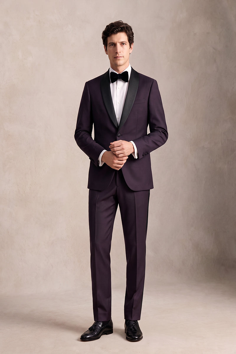 Deep Purple 100% Merino Wool Suits