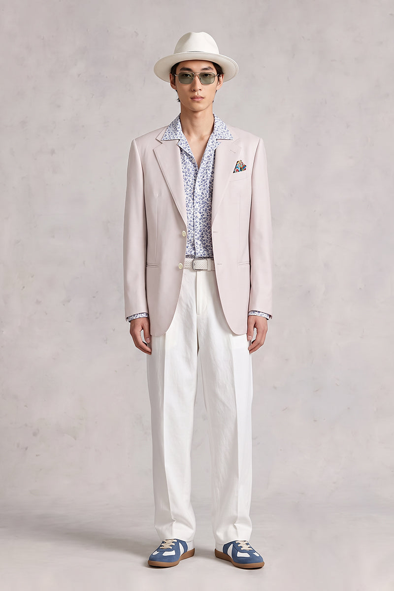 Pink 100% Merino Wool Blazers