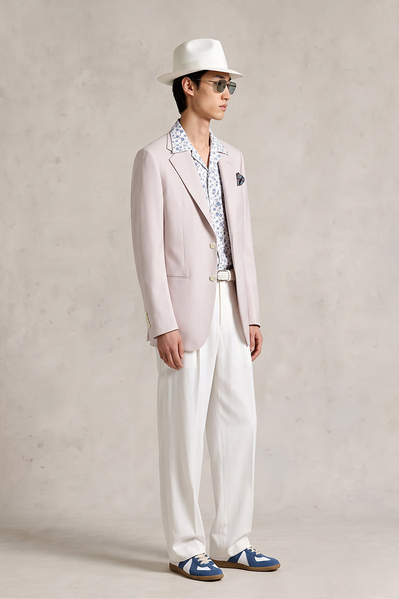 Pink 100% Merino Wool Blazers