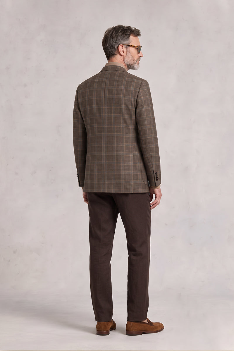 Brown 50% Merino Wool Blazers