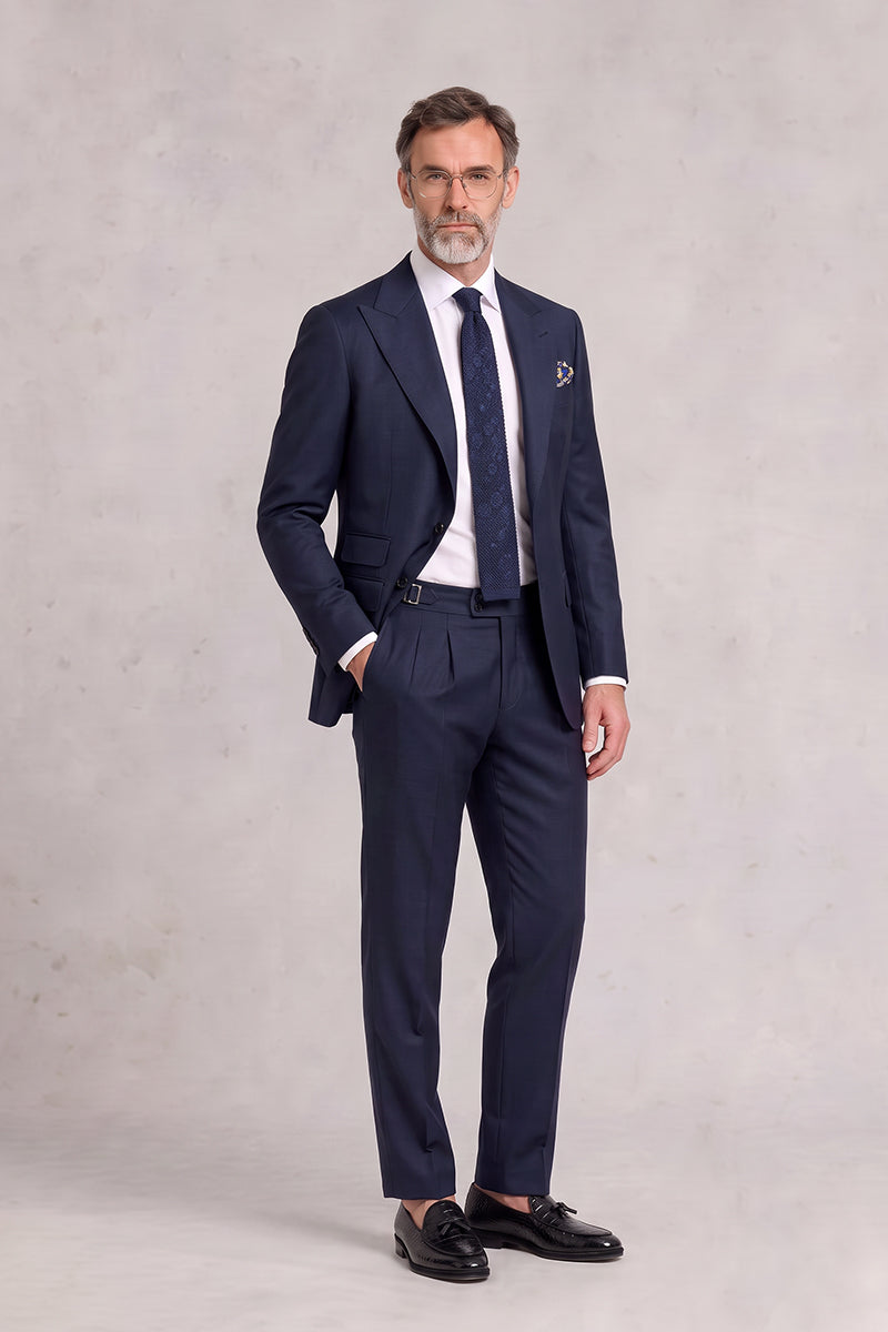 Navy Blue 55% Merino Wool Suits