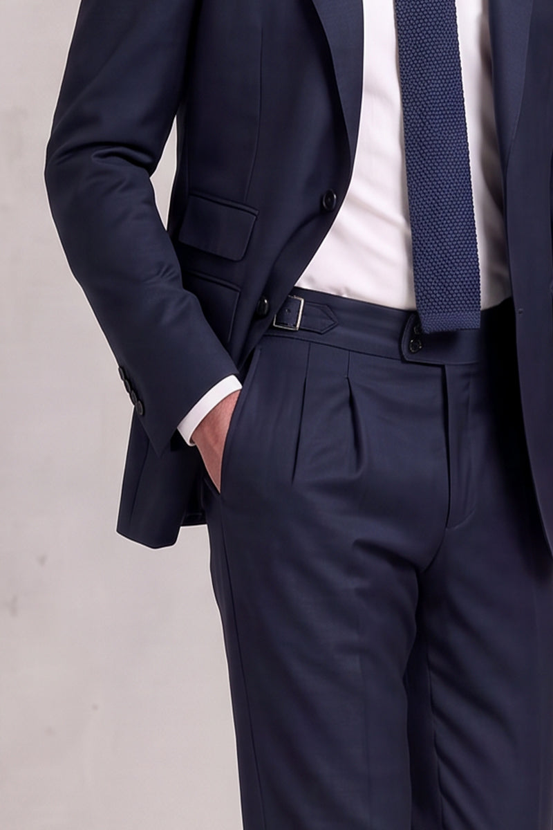 Navy Blue 55% Merino Wool Suits