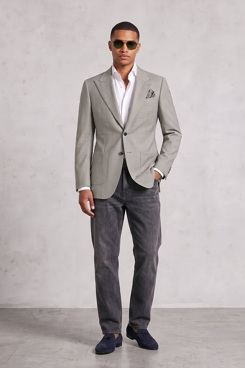 Gray 30% Merino Wool Blazers