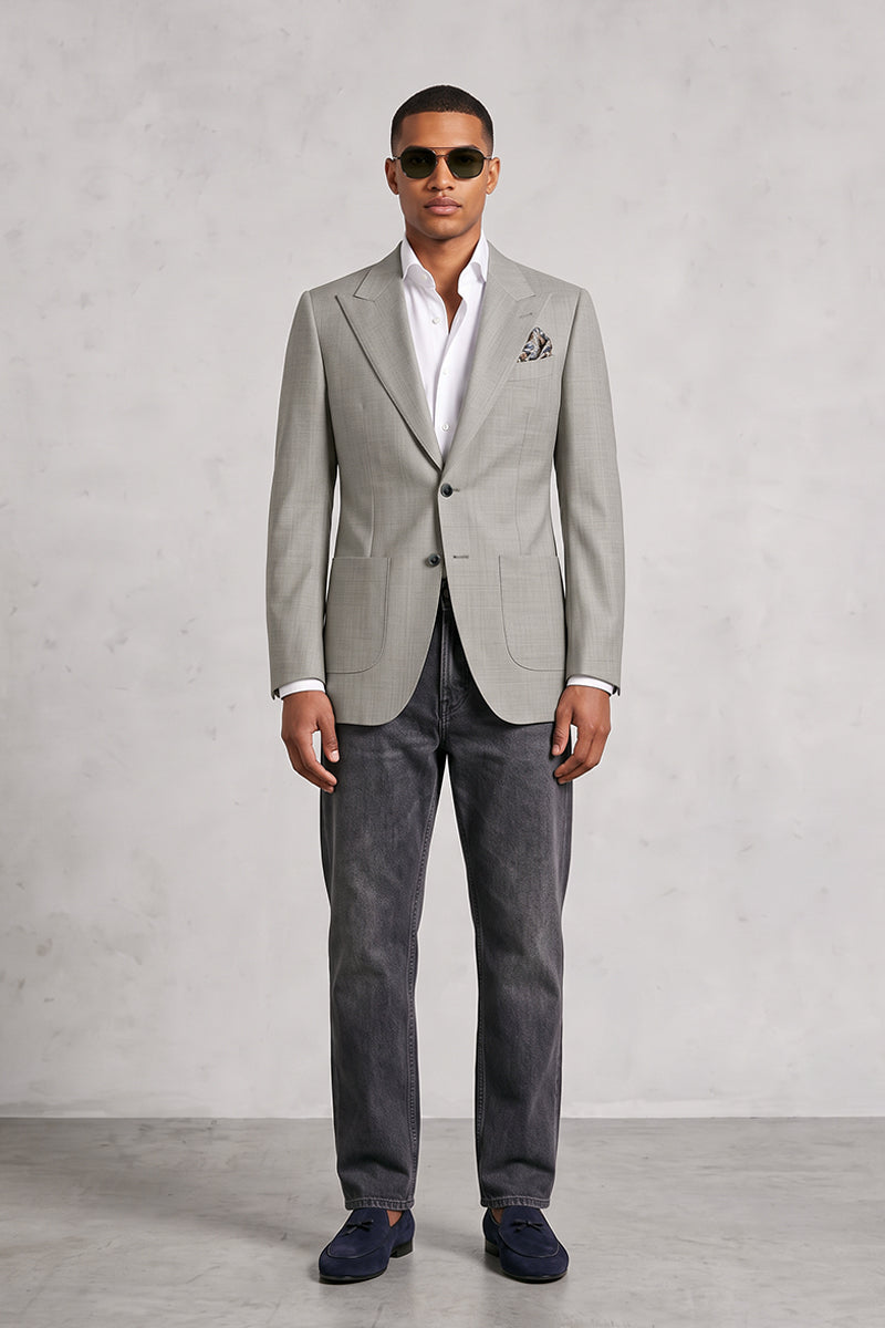 Gray 30% Merino Wool Blazers
