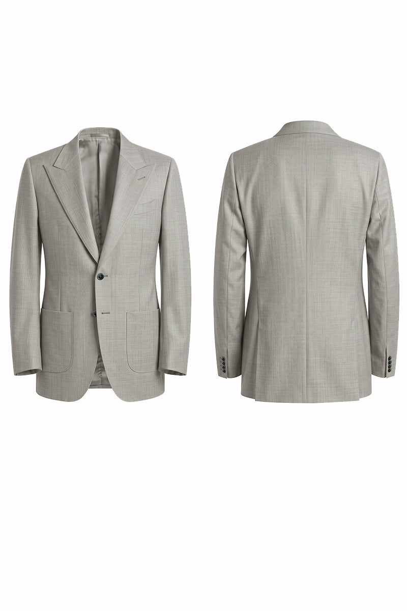 Gray 30% Merino Wool Blazers