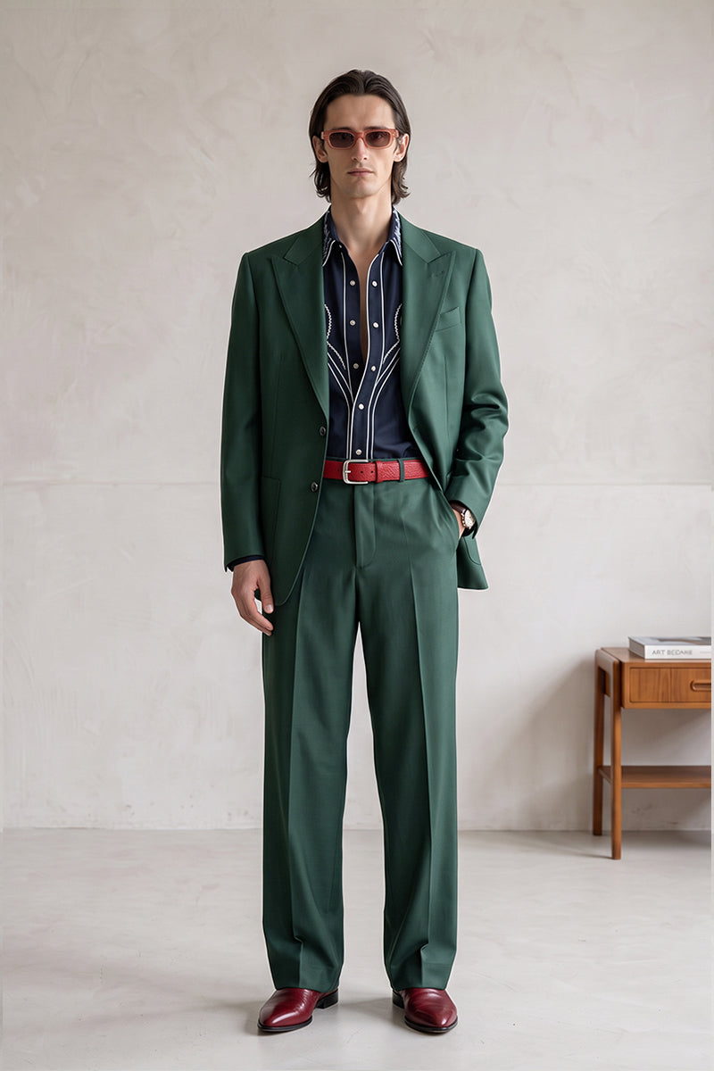 Forest Green 30% Merino Wool Blazers