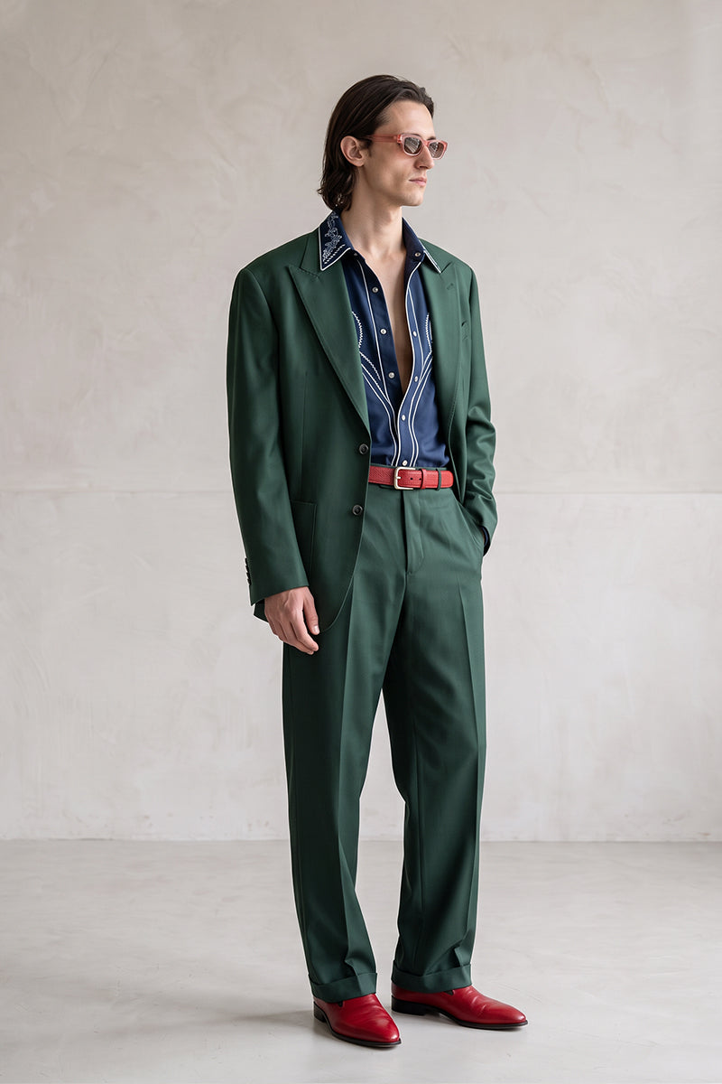 Forest Green 30% Merino Wool Blazers