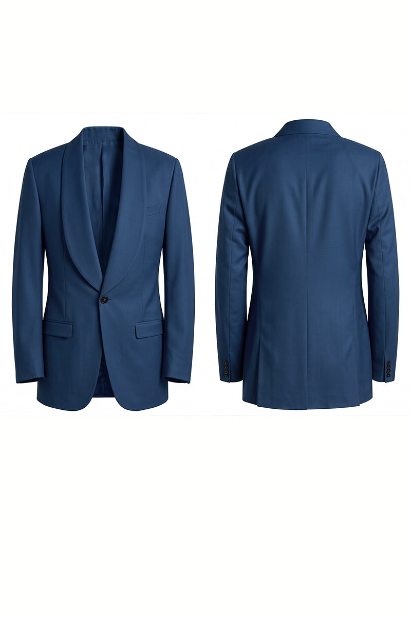 Dark Blue 30% Merino Wool Blazers
