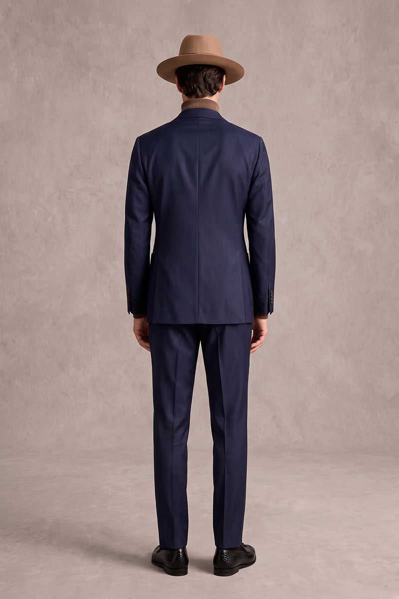 Navy Blue 55% Merino Wool Suits
