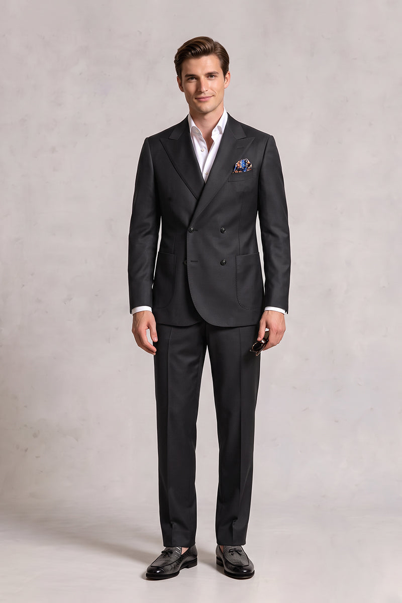 Black 70% Merino Wool Blazers