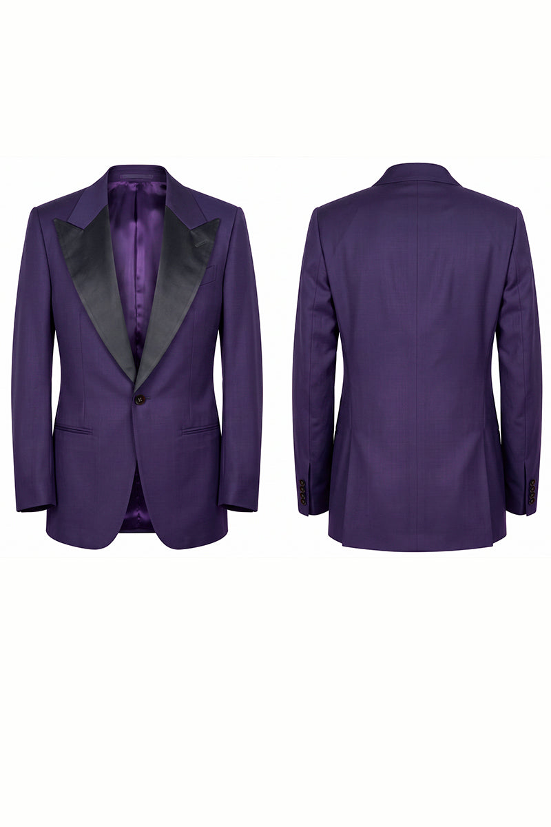 Deep Purple 70% Merino Wool Blazers