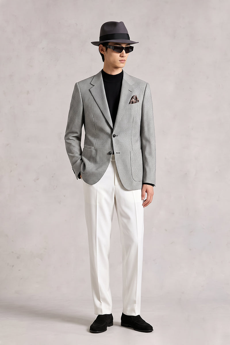 Gray 50% Merino Wool Blazers