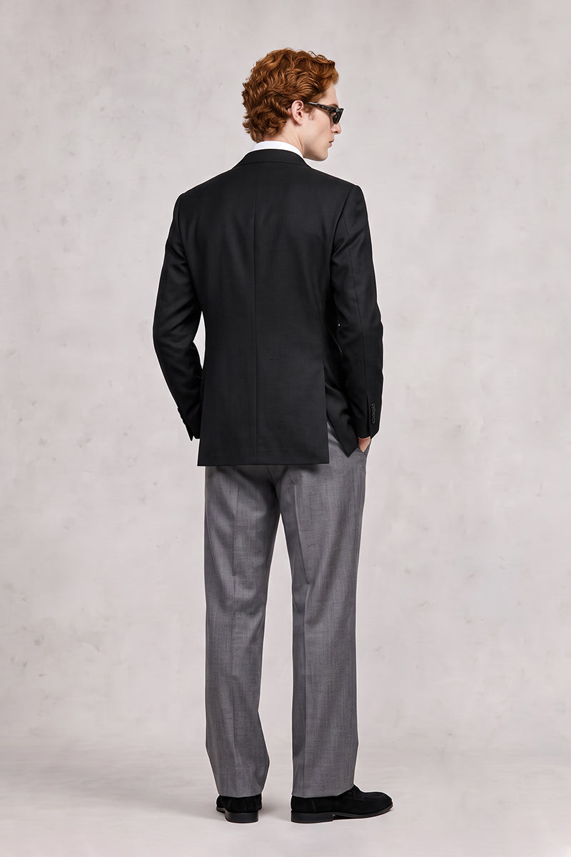 Black 50% Merino Wool Blazers