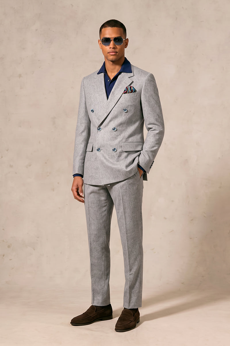 Light Gray 70% Merino Wool Suits