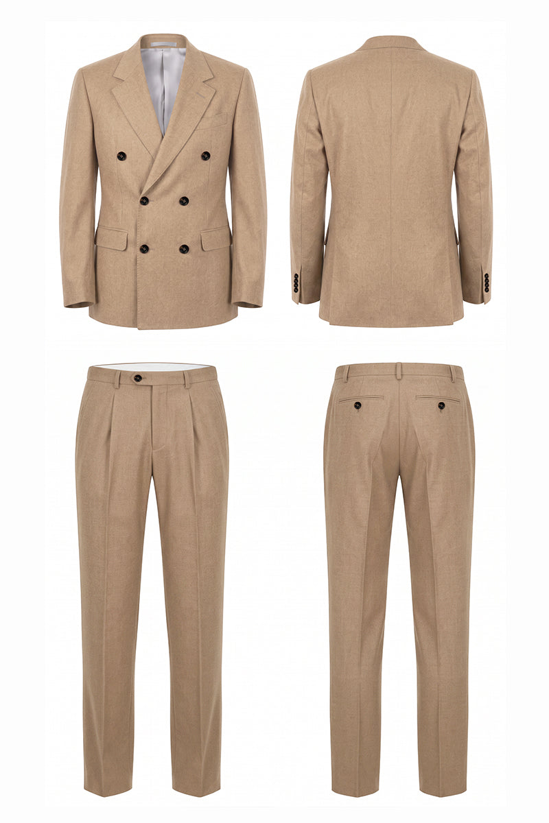 Orange 70% Merino Wool Suits