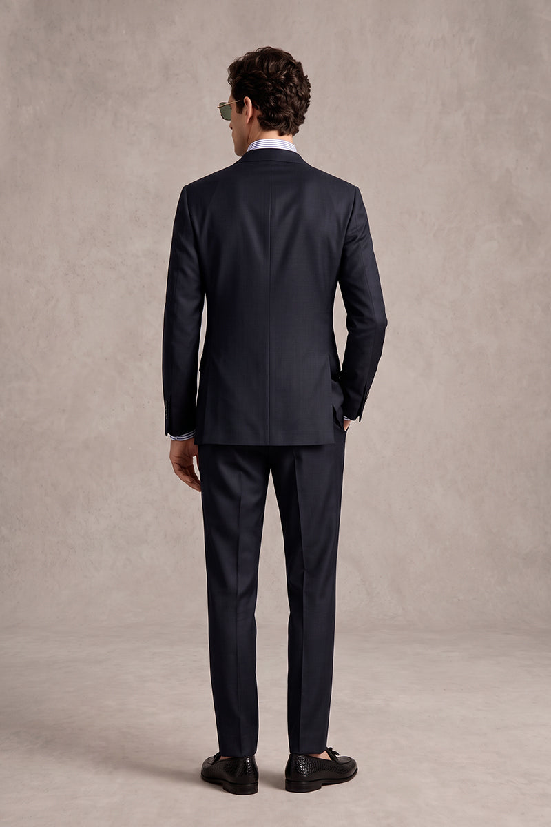 Navy Blue 55% Merino Wool Suits