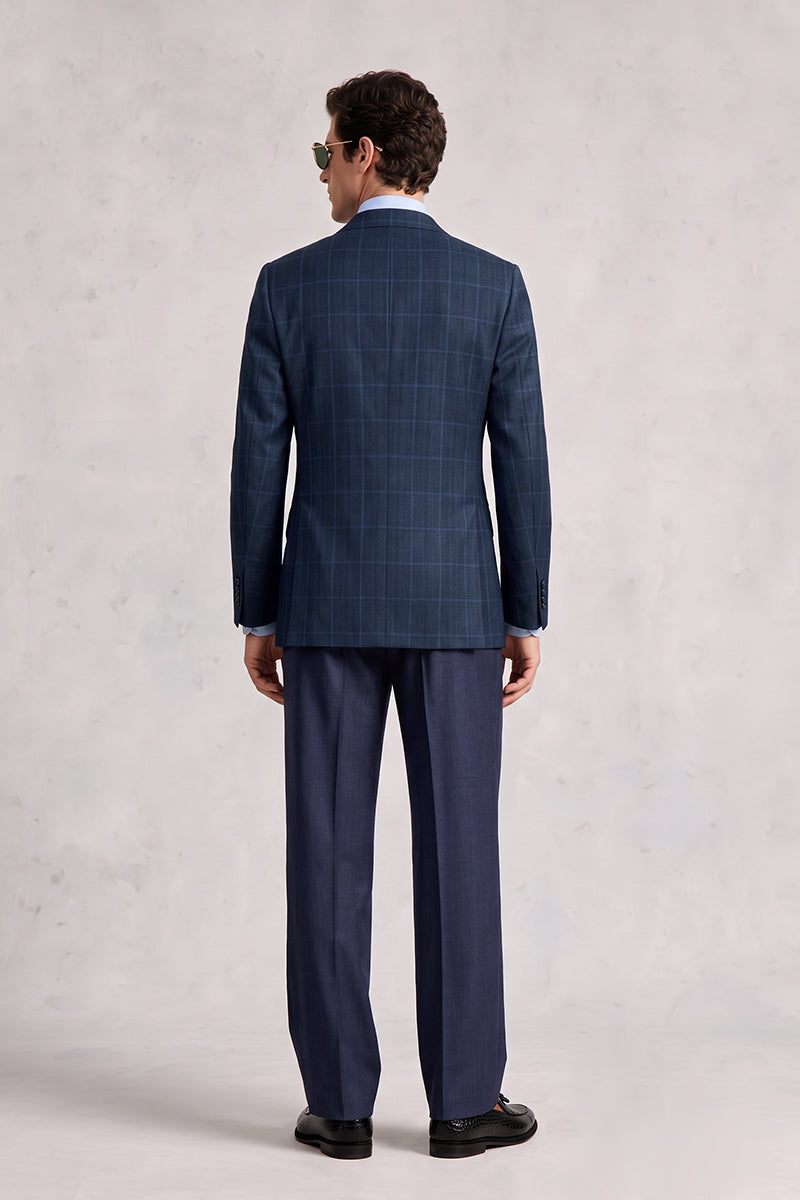 Navy Blue 100% Merino Wool Suits
