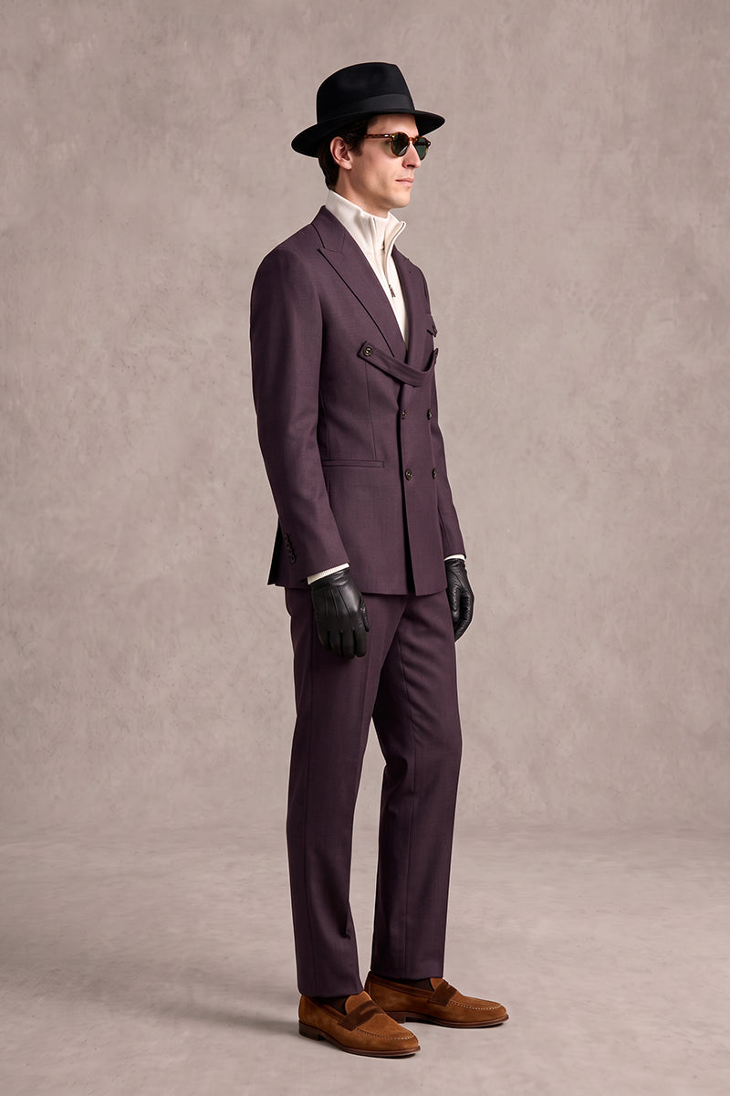 Purple 70% Merino Wool Suits