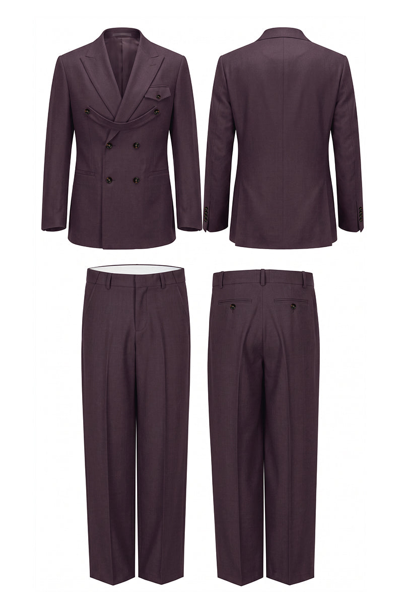 Purple 70% Merino Wool Suits