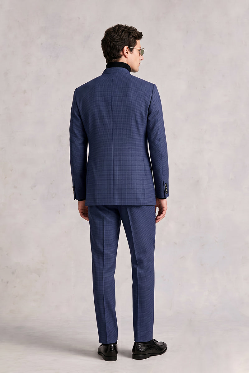 Dark Blue 100% Merino Wool Suits