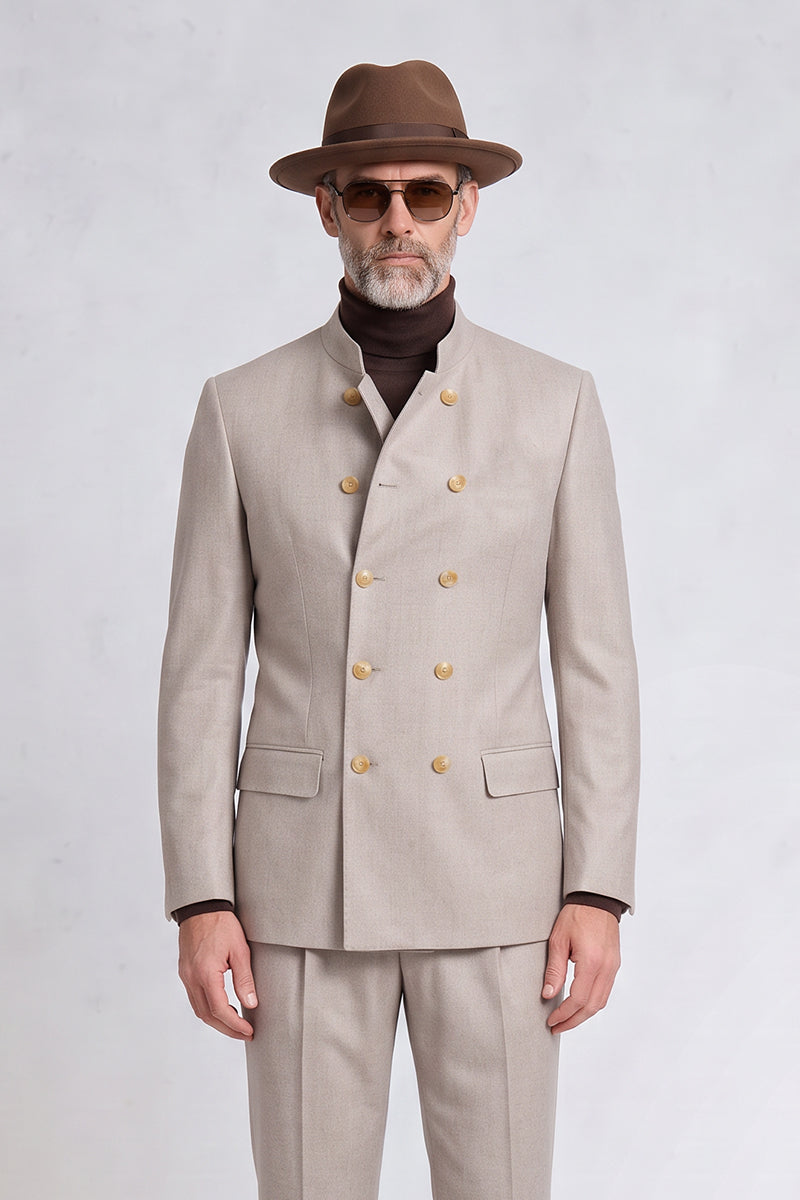 Light Beige 70% Merino Wool Suits