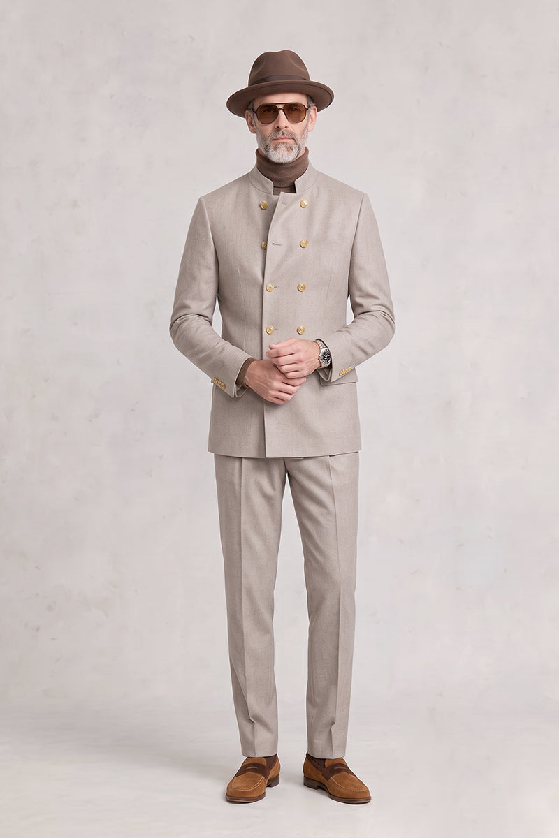 Light Beige 70% Merino Wool Suits