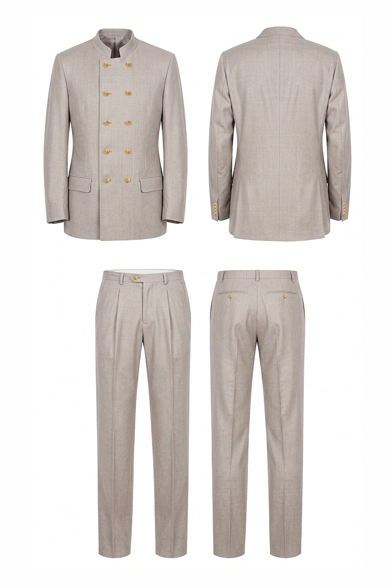 Light Beige 70% Merino Wool Suits